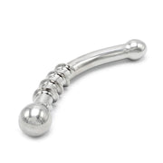 Kiotos - Curve Steel Dildo Twisted - Dildo met Ribbels - RVS-Erotiekvoordeel.nl