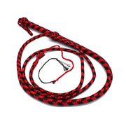 Kiotos - Nylon Bullwhip - Zwart/Rood - 270 cm-laced-up.nl