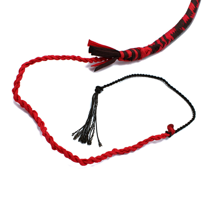Kiotos - Nylon Bullwhip - Zwart/Rood - 270 cm-laced-up.nl