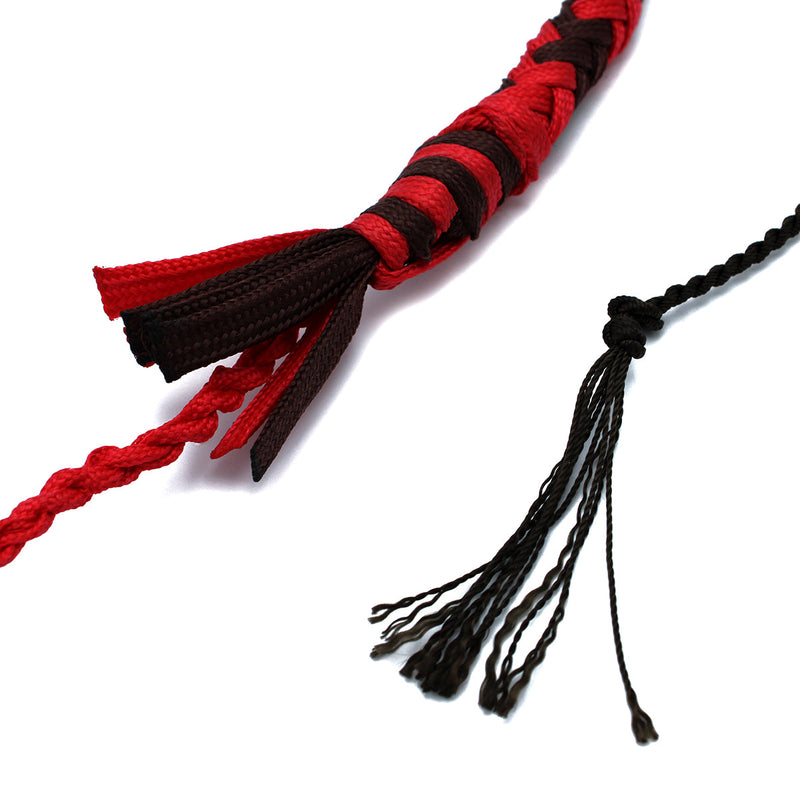 Kiotos - Nylon Bullwhip - Zwart/Rood - 270 cm-laced-up.nl