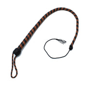 Kiotos - Lederen Single Tail Zweep - Zwart/Bruin - 90 cm-laced-up.nl
