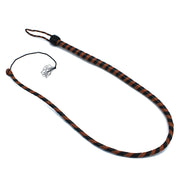 Kiotos - Lederen Single Tail Zweep - Zwart/Bruin - 140 cm-laced-up.nl