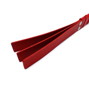 Kiotos - Rood Lederen Paddle met Gouden D-Ring Handvat-laced-up.nl