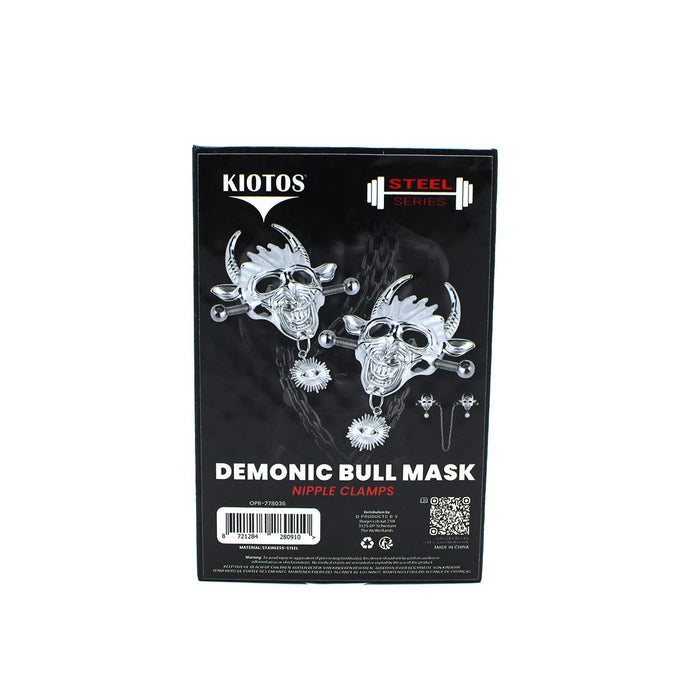 Kiotos - Demonic Mask met Hanger - Tepelklemmen met ketting-Erotiekvoordeel.nl