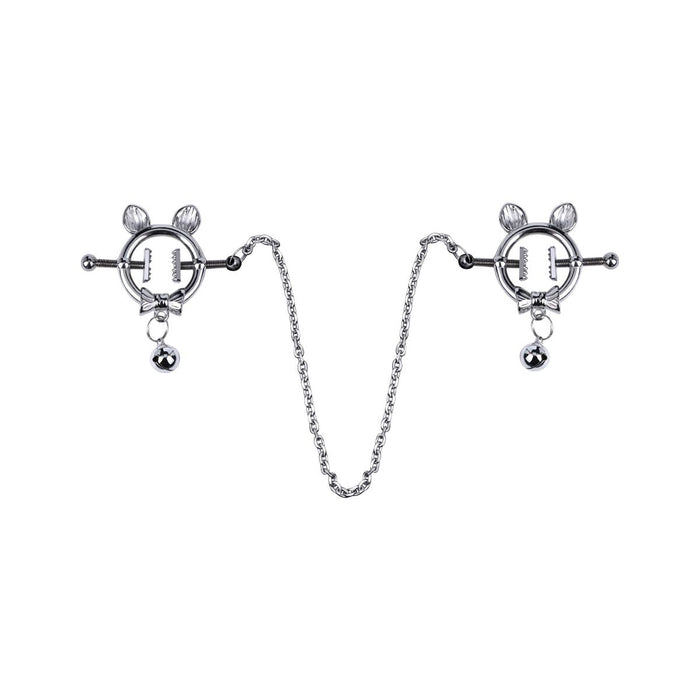 Kiotos - Kittenoortjes met Strik en Belletje - Tepelklemmen met ketting-Erotiekvoordeel.nl