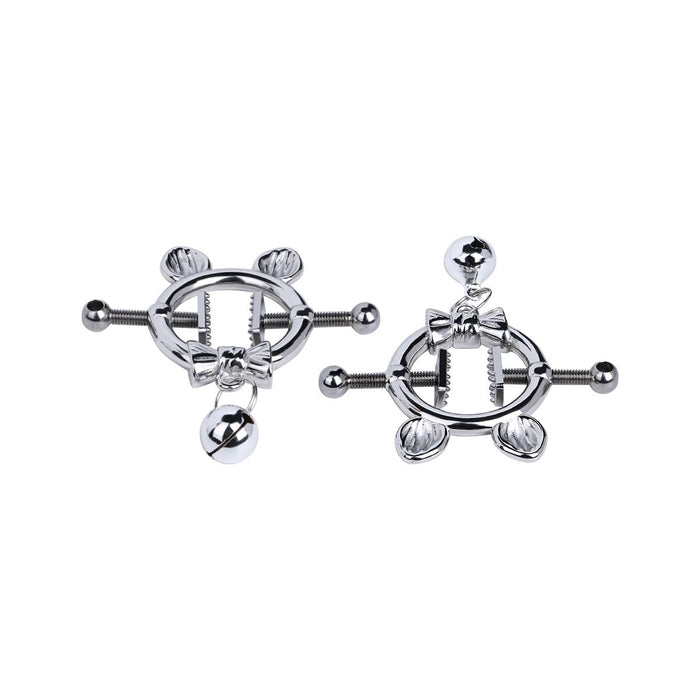 Kiotos - Kittenoortjes met Strik en Belletje - Tepelklemmen met ketting-Erotiekvoordeel.nl