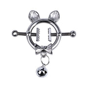 Kiotos - Kittenoortjes met Strik en Belletje - Tepelklemmen met ketting-laced-up.nl