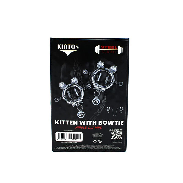 Kiotos - Kittenoortjes met Strik en Belletje - Tepelklemmen met ketting-Erotiekvoordeel.nl