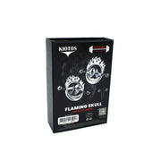 Kiotos - Flaming Skull - Tepelklemmen met ketting-laced-up.nl