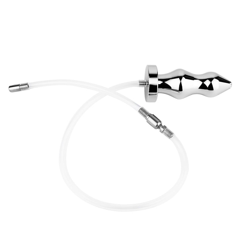 Kiotos - Holle Penisplug - Holle Dilator - Met Holle Geribbelde Buttplug - Ass Lock - RVS-laced-up.nl