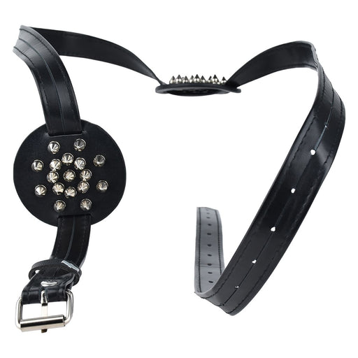 Kiotos - PU-lederen borstenharnasje met scherpe spikes-Erotiekvoordeel.nl