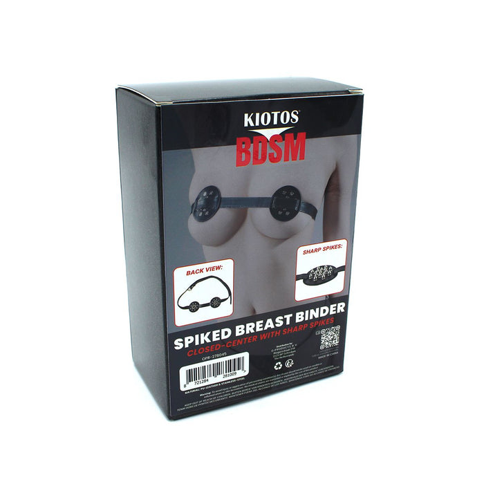 Kiotos - PU-lederen borstenharnasje met scherpe spikes-Erotiekvoordeel.nl