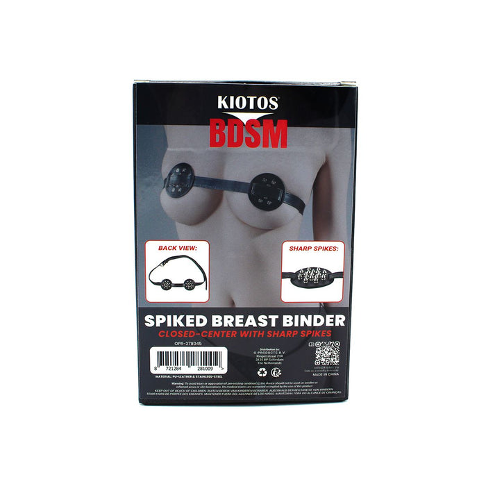 Kiotos - PU-lederen borstenharnasje met scherpe spikes-Erotiekvoordeel.nl