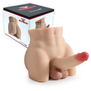 Kiotos - Masturbator Ass en Dildo - 2-in-1 - Nr. 20 - TPE - Lichte Huidskleur-laced-up.nl