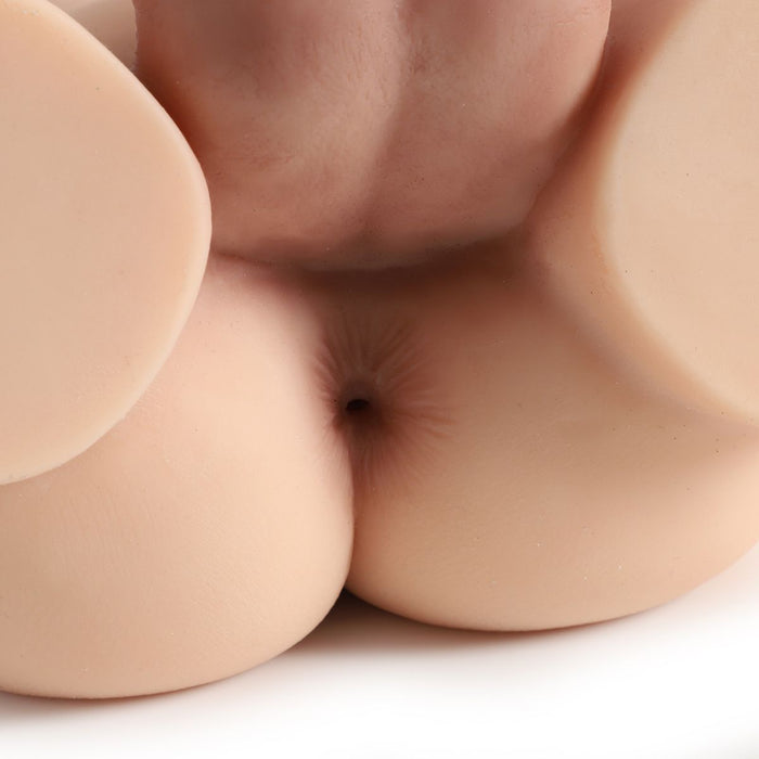 Kiotos - Masturbator Ass en Dildo - 2-in-1 - Nr. 20 - TPE - Lichte Huidskleur-Erotiekvoordeel.nl