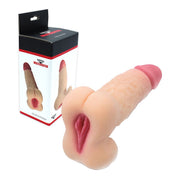 Kiotos - Masturbator Pussy en Dildo - 2-in-1 - Nr. 21 - TPE - Lichte Huidskleur-laced-up.nl