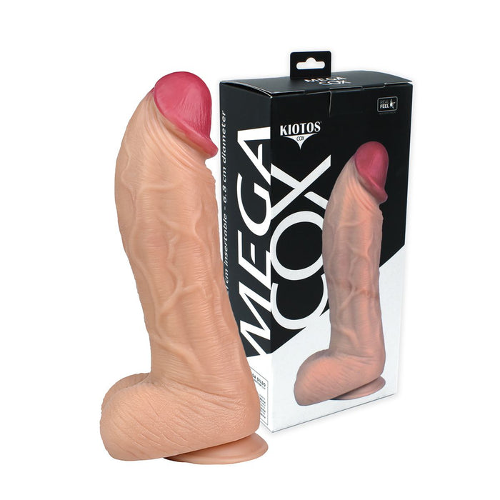 Kiotos Cox Mega Dildo Nr. 6 - 28 x 6.8 cm - Lichte Huidskleur-Erotiekvoordeel.nl