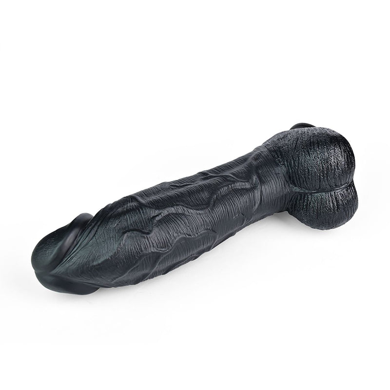 Kiotos Cox Mega Dildo Nr. 6 - 28 x 7,4 cm - Zwart-laced-up.nl