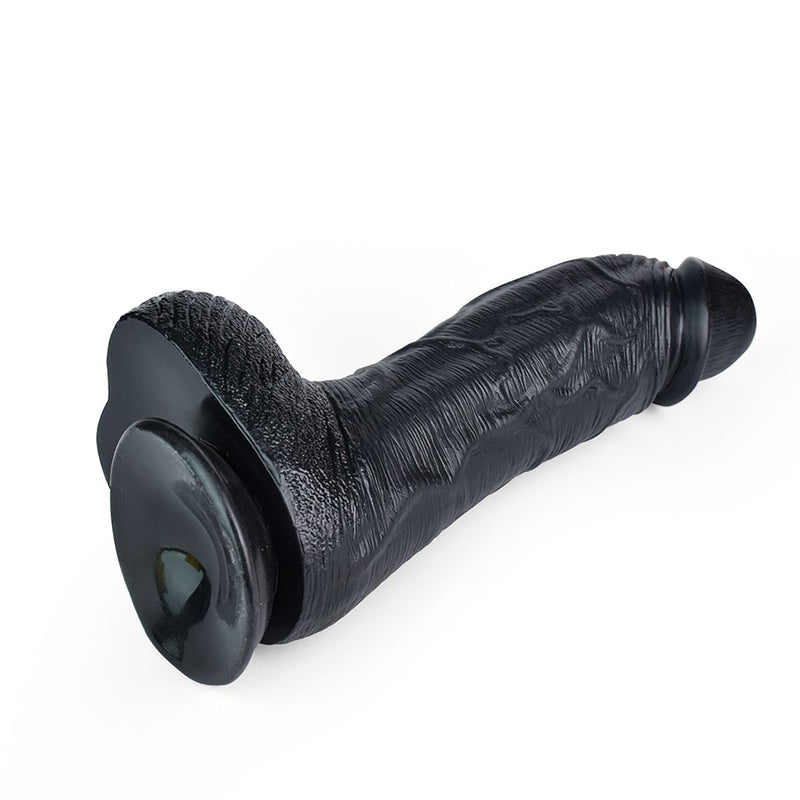 Kiotos Cox Mega Dildo Nr. 6 - 28 x 7,4 cm - Zwart-laced-up.nl