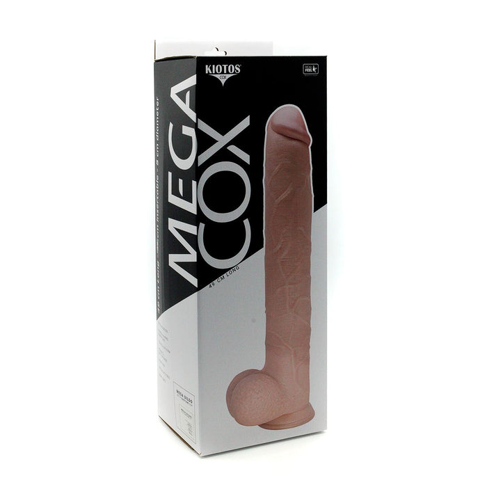 Kiotos Cox Mega Dildo Nr. 9 - 48 x 8 cm - Lichte Huidskleur-Erotiekvoordeel.nl