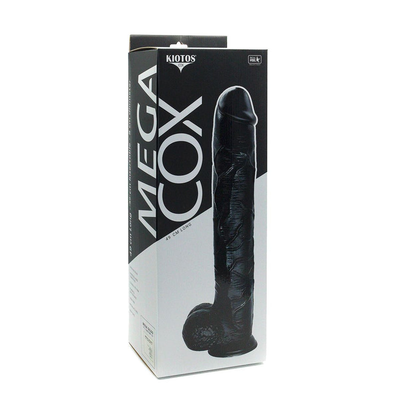 Kiotos Cox Mega Dildo Nr. 9 - 48 x 8 cm - Zwart-laced-up.nl