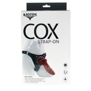 Kiotos COX - Strap-On Set with Monstar Dildo Nr. 31 - Zwart/Lichte Huidskleur-Erotiekvoordeel.nl