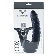 Kiotos COX - Strap-On Set with Monstar Dildo Echo - Zwart-Erotiekvoordeel.nl