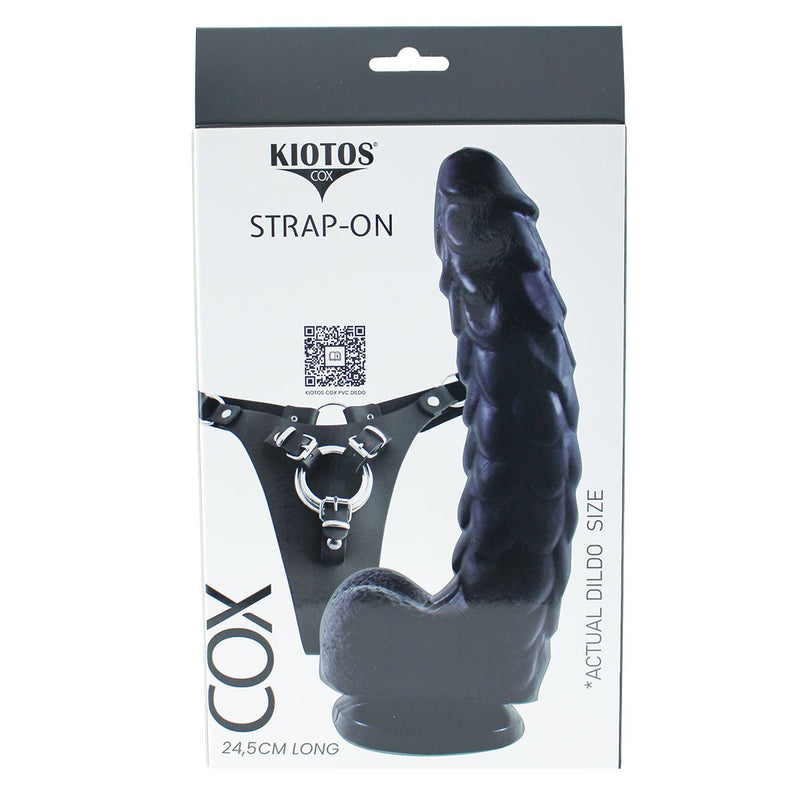 Kiotos COX - Strap-On Set with Monstar Dildo Echo - Zwart-Erotiekvoordeel.nl