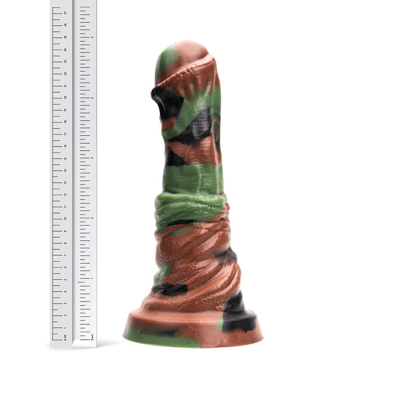 Kiotos Revolt - Dildo Fantasie - Green Army - 02 - Large - 25,5 cm x 6 cm-laced-up.nl