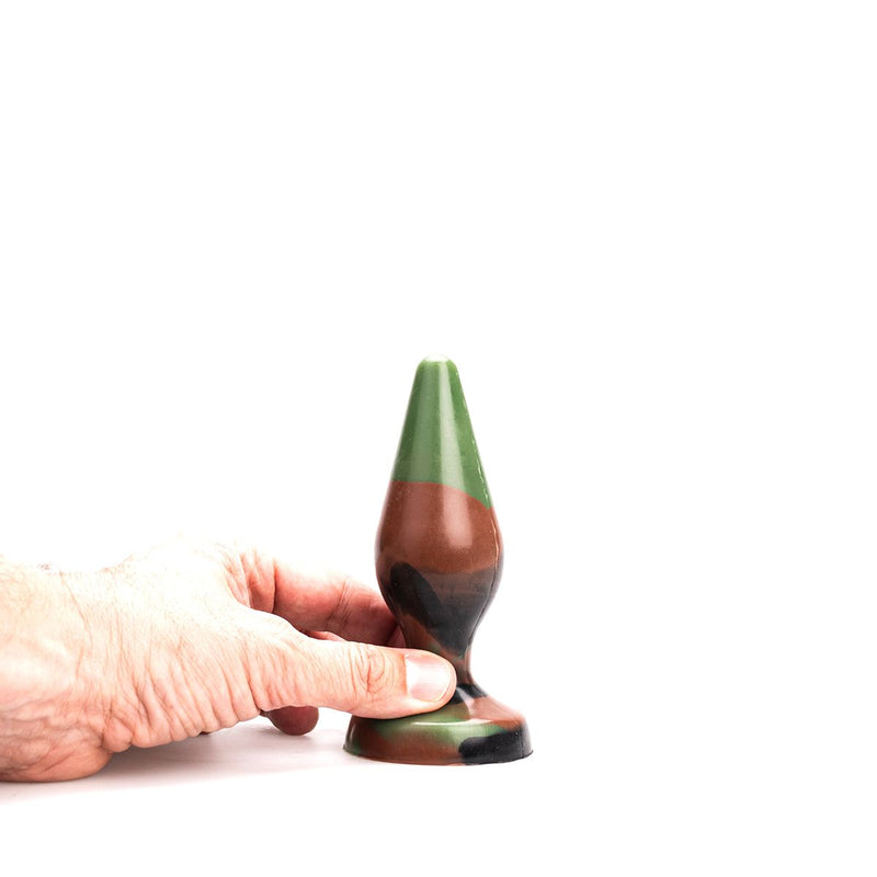 Kiotos Revolt - Buttplug Fantasie - Green Army - Nr. 24 - Medium - 14,5 x 4,5 cm-laced-up.nl