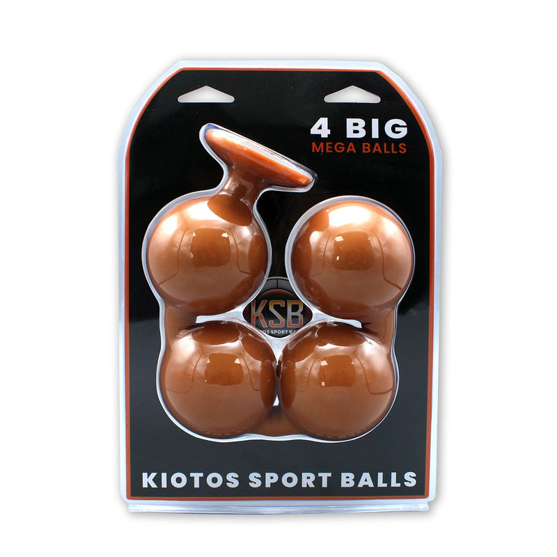 Kiotos - Sport Balls - 4 Grote Anaal Ballen - Siliconen - Diameter 88 mm-laced-up.nl