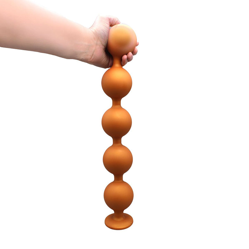 Kiotos - Sport Balls - 5 Grote Anaal Ballen - Siliconen - Diameter 80 mm-laced-up.nl