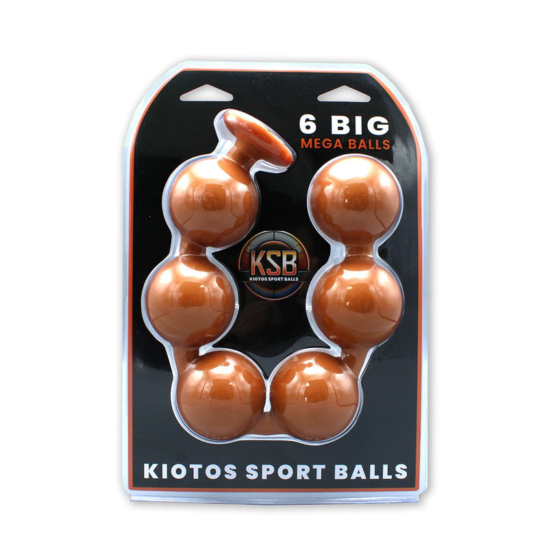 Kiotos - Sport Balls - 6 Grote Anaal Ballen - Siliconen - Diameter 70 mm-laced-up.nl