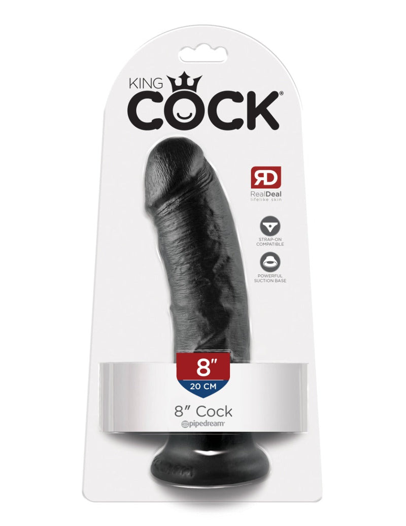 Pipedream - King Cock - Dildo - 20,5 cm - Zwart-laced-up.nl
