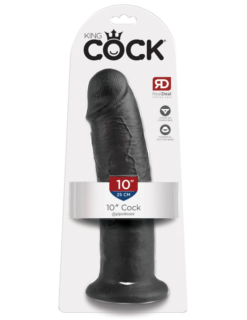 Pipedream - King Cock - Dildo - 25,5 cm - Zwart-laced-up.nl