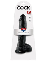 Pipedream - King Cock - Dildo met Balzak - 25,5 cm - Zwart-laced-up.nl