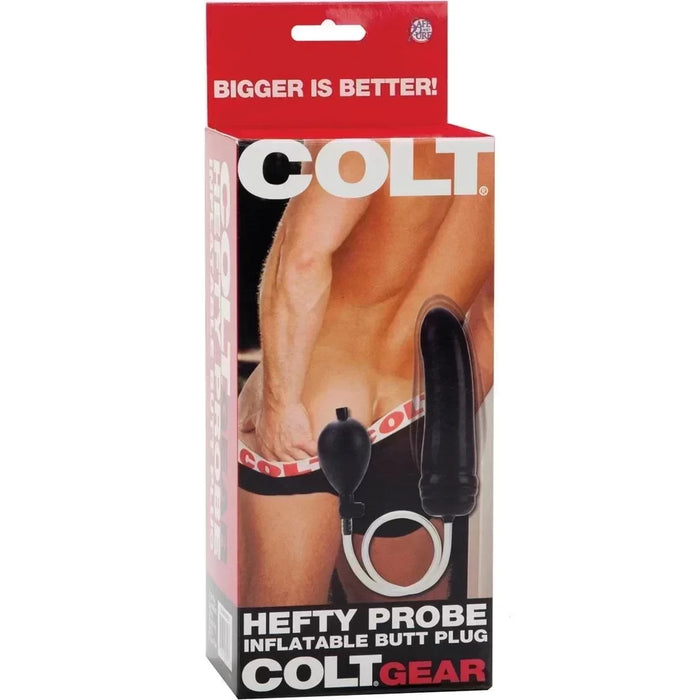 Colt Hefty Probe – Opblaasbare Buttplug – Zwart – Ø 45 mm-Laced-up.nl