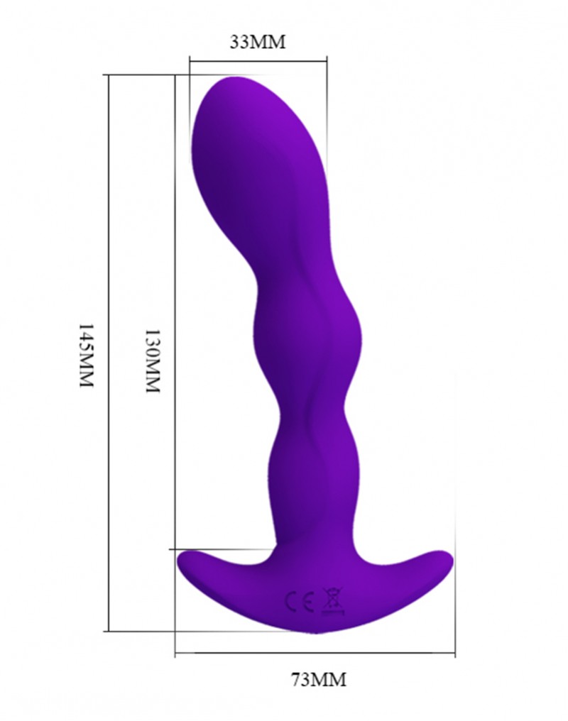 Pretty Love - Yale - Anaal Vibrator - Paars-Laced-up.nl