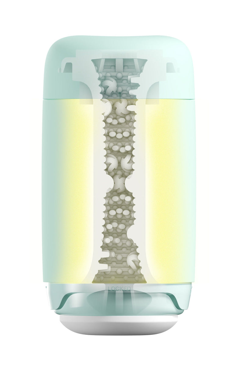 Tenga - Puffy Masturbator - Custard Yellow-laced-up.nl