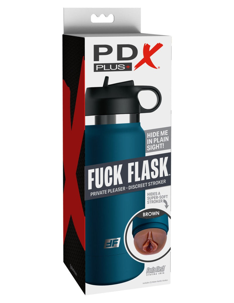 Pipedream - PDX Plus Fuck Flask Private Pleaser Discreet Stroker - Waterfles Vagina Masturbator - Bruin-laced-up.nl