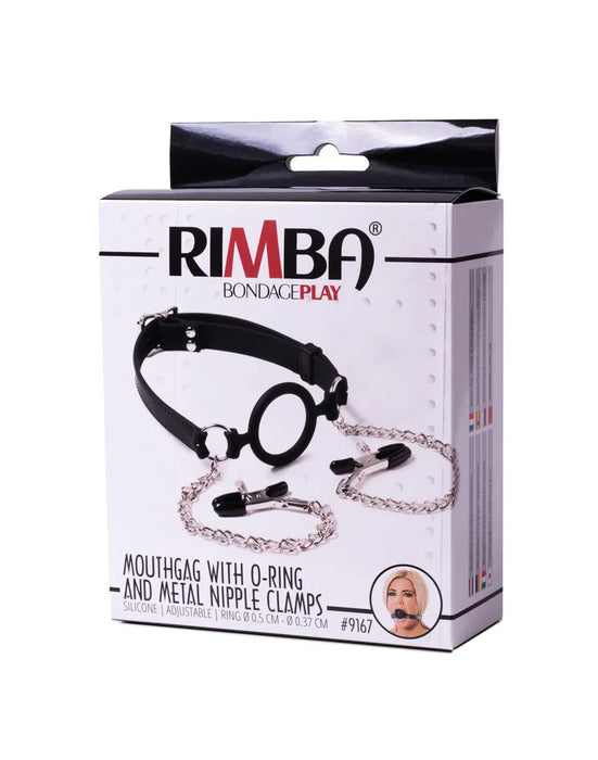 Rimba - Ring Gag Met Tepelklemmen