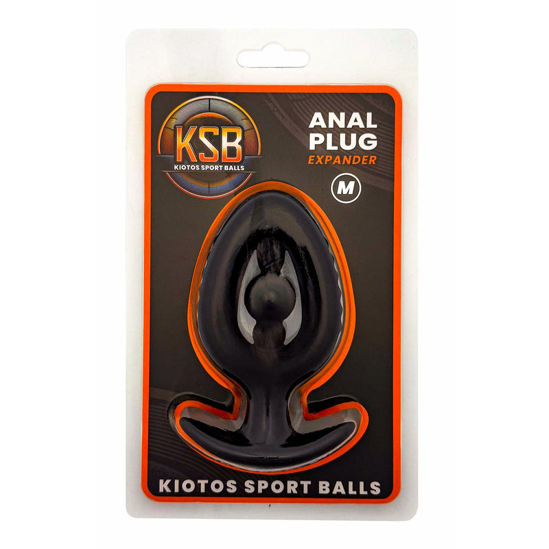 Kiotos - Silicone Anal Plug - Expander with Bead - Black
