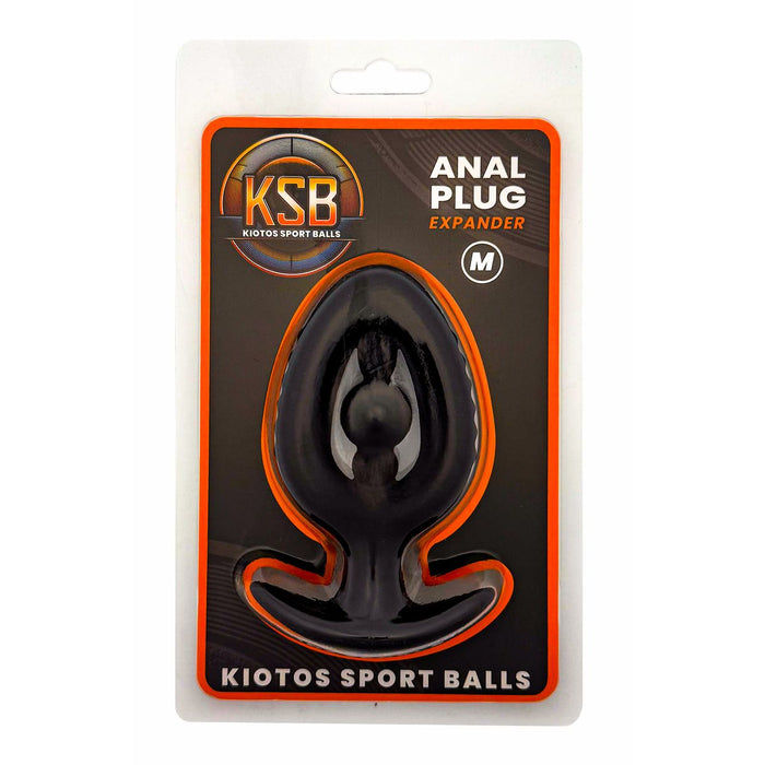 Kiotos - Siliconen Anaal Plug - Expander met Kraal - Zwart