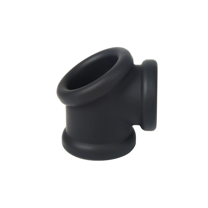 Kiotos - Anillo para el pene de silicona con triple orificio y estirador de testículos