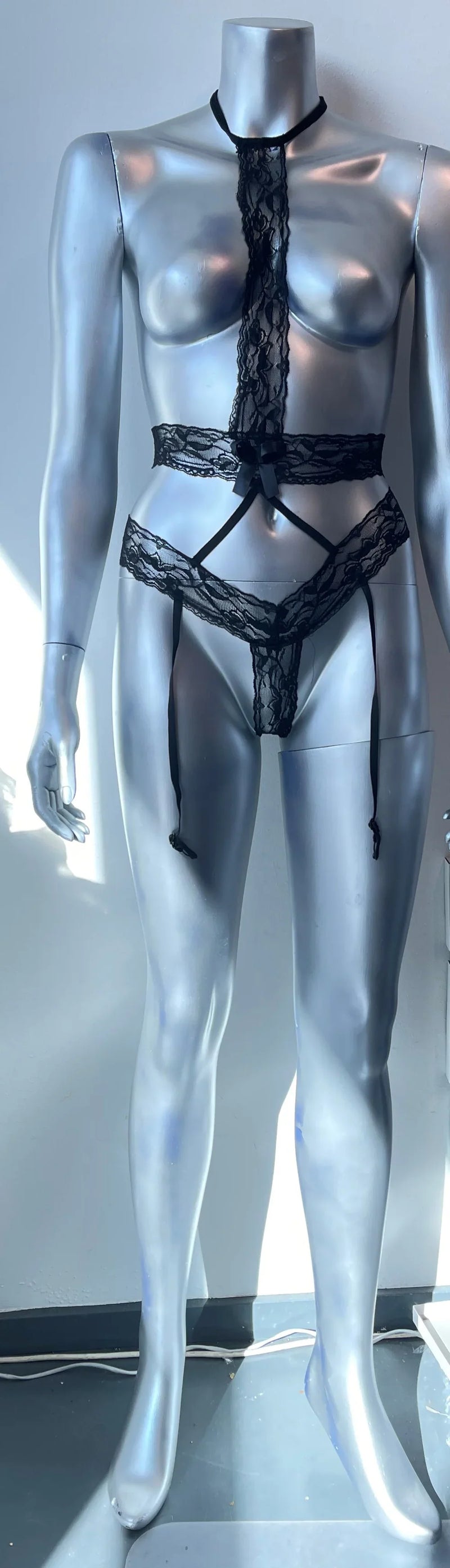 Body Pleasure - Bodystocking - Back to Black - Zwart - One Size-Erotiekvoordeel.nl