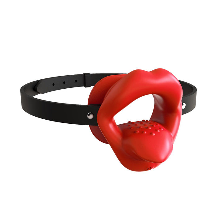 Kiotos - Vibrating Silicone Gag with Lips and Tongue