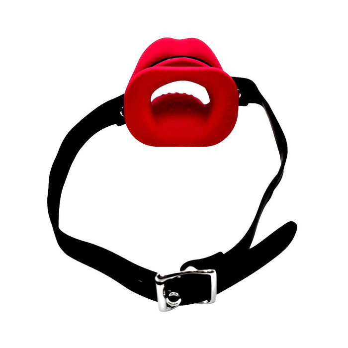 Kiotos - Vibrating Silicone Gag with Lips and Tongue