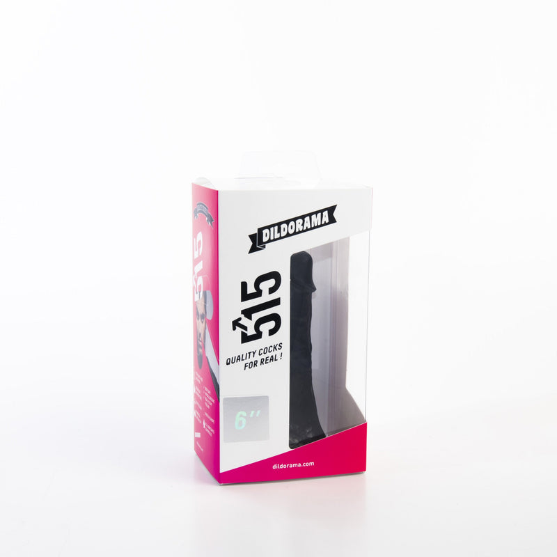 515 line - Dildo - 14.5 x 3.7 cm - Zwart-Laced-up.nl