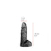 515 line - Dildo - 16 x 4 cm - Zwart-Laced-up.nl