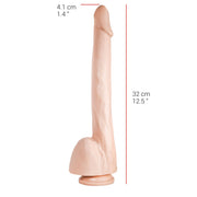515 line - Dildo - Met Zuignap 32 x 4.1 cm - Lichte Huidskleur-Laced-up.nl